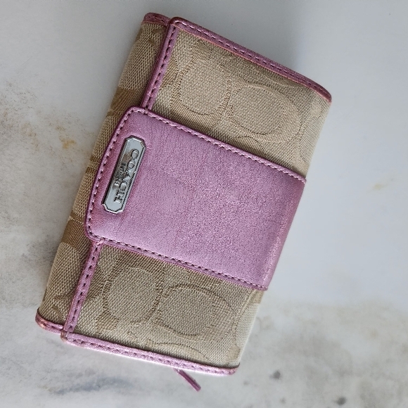 Coach Pink and Beige Women's Bag - Picture 11 of 11